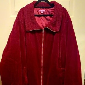 Like new warm corduroy barn coat, 5x, Woman Within